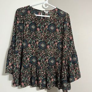 J. Crew Peplum Blouse • EUC • M